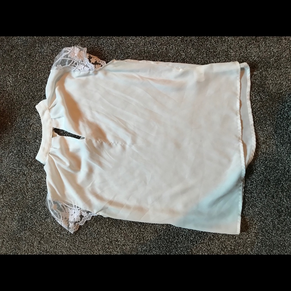 White shirt with a collar